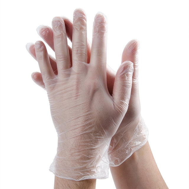 medpride medical vinyl examination gloves latex and powder free disposable ultra strong clear food handling use