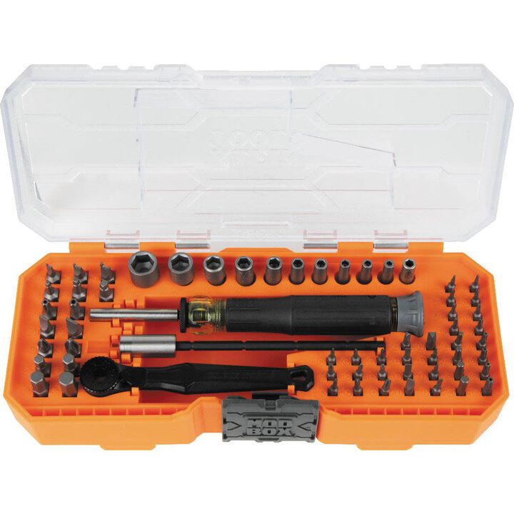 klein tools precision ratchet and driver system 64pc 32787